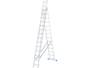 Лестница алюминиевая трехсекционная 14 ступеней Сибртех (97824)