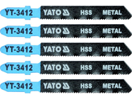 Полотна для электролобзика по металлу L75мм (5шт) Yato YT-3412