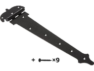 Петля-стрела фигурная 350мм черная матовая Starfix (SMP-67128-1)