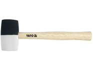 Молоток резиновый 0.98кг. c деревянной ручкой Yato YT-4605