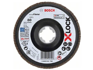Круг лепестковый 125х22.2мм G80 плоский X-LOCK Bosch (2608621769)