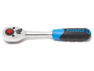 Трещотка реверсивная с резиновой ручкой 1/4" 72зуб. Forsage F-80222New
