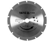 Диск пильный 185/20 14T с напаянными зубцами из твердых сплавов Yato YT-60628