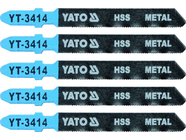Полотна для электролобзика по металлу L75мм (5шт) Yato YT-3414