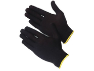 Перчатки нейлоновые черного цвета без покрытия  (размер 8 (M)) Gward Touch Black NP1001-Black-M