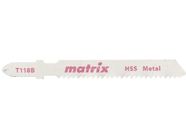 Полотна для электролобзика по металлу 3шт T118B 50x2мм HSS Matrix (78229)