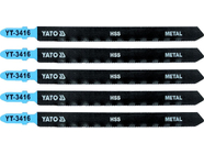 Полотна для электролобзика по Al и металлу L130мм (5шт) Yato YT-3416