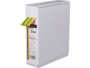 Термоусадочная трубка в компактной упаковке КВТ Т-BOX-6/3 желто-зеленая