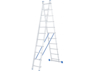 Лестница двухсекционная алюминиевая 11 ступеней Сибртех (97911)