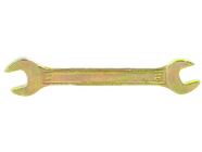 Ключ рожковый 10х11мм желтый цинк Сибртех (14304)