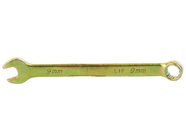 Ключ комбинированный 9мм желтый цинк Сибртех (14975)