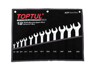 Набор ключей рожковых 6-22мм 8шт (черное полотно) TOPTUL (GPAJ0802)
