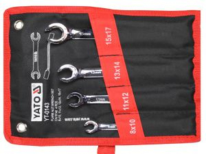 Ключи разрезные 8-17мм (набор 4шт) Yato YT-0143