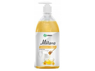 Жидкое крем-мыло Milana Молоко и мед 1л с дозатором Grass (126101)