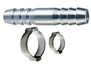 Переходник елочка 6мм x елочка 6мм с обжимными кольцами Fubag (180390)