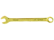 Ключ комбинированный 12мм желтый цинк Сибртех (14978)