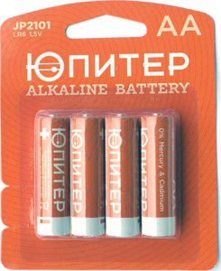 Батарейка AA LR6 1.5V alkaline 4шт. Юпитер (JP2101)