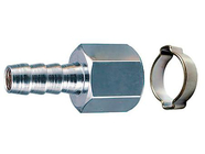 Переходник 1/4"F x елочка 6мм с обжимным кольцом Fubag (180250 B)