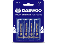 Батарейка AA LR6 1.5V alkaline BL 4шт Daewoo High Energy (5030329)
