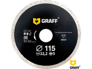 Алмазный диск по керамической плитке 115x5x2.0x22.23мм Graff (16115)