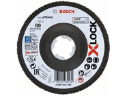 Круг лепестковый 125х22.2мм G80 Best For Metal X-LOCK Bosch (2608619203)
