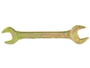 Ключ рожковый 17х19мм желтый цинк Сибртех (14310)