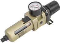 Фильтр-регулятор с индикатором давления для пневмосистем 1/4" с автоматическим сливом Rock Force RF-AW3000-02D