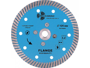 Алмазный диск с фланцем 125мм М14 Turbo hot press Trio Diamond FHQ452