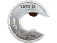 Труборез роликовый для пластика 22мм Yato YT-22355
