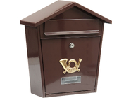 Ящик почтовый 380х320х105мм коричневый Vorel 78582