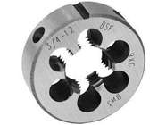 Плашка круглая для дюймовой резьбы Уитворта BSF 1 10 ниток 9ХС Волжский Инструмент 1207011