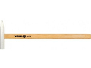 Молоток 12х12мм для облицовочной плитки с деревянной ручкой Vorel (04130)