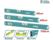 Набор уровеней 40/60/100см 3шт Total THT10403