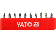 Набор бит PH0х25мм 1/4" (10шт) S2 HRC58-62 Yato YT-0473