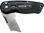 Нож с выдвижным трапецевидным лезвием 61x33x0.5мм SK5, Al Yato YT-76060