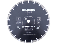 Диск алмазный отрезной по асфальту 350x25.4 Hilberg Hard Materials Laser HM308