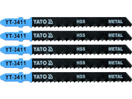 Полотна для электролобзика по Al и металлу L100мм (5шт) Yato YT-3411
