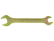 Ключ рожковый 13х17мм желтый цинк Сибртех (14307)