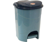 Контейнер для мусора с педалью 7л (голубой мрамор) IDEA (М2890)