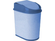 Контейнер для мусора 8л (голубой мрамор) IDEA (М2481)
