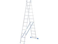Лестница двухсекционная алюминиевая 12 ступеней Сибртех (97912)