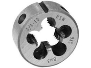 Плашка круглая для дюймовой резьбы Уитворта BSW 7/8 9 ниток 9ХС Волжский Инструмент 1208010