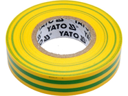 Изолента ПВХ 15мм х 20м х 0.13мм (желто-зеленая) Yato YT-81593