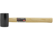 Киянка резиновая с деревянной ручкой (227г, Ø48мм) Forsage F-180380