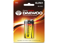 Батарейка 6LR61 9V alkaline BL-1шт Daewoo Energy (4690601030320)