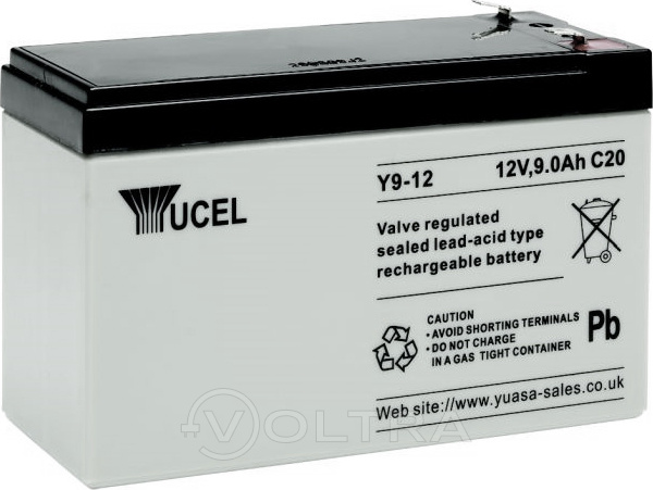 Аккумуляторная батарея YUASA Yucel Y9-12 12V 9Ah