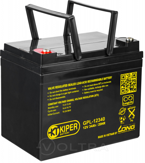 Аккумуляторная батарея Kiper 12V/34Ah (GPL-12340)