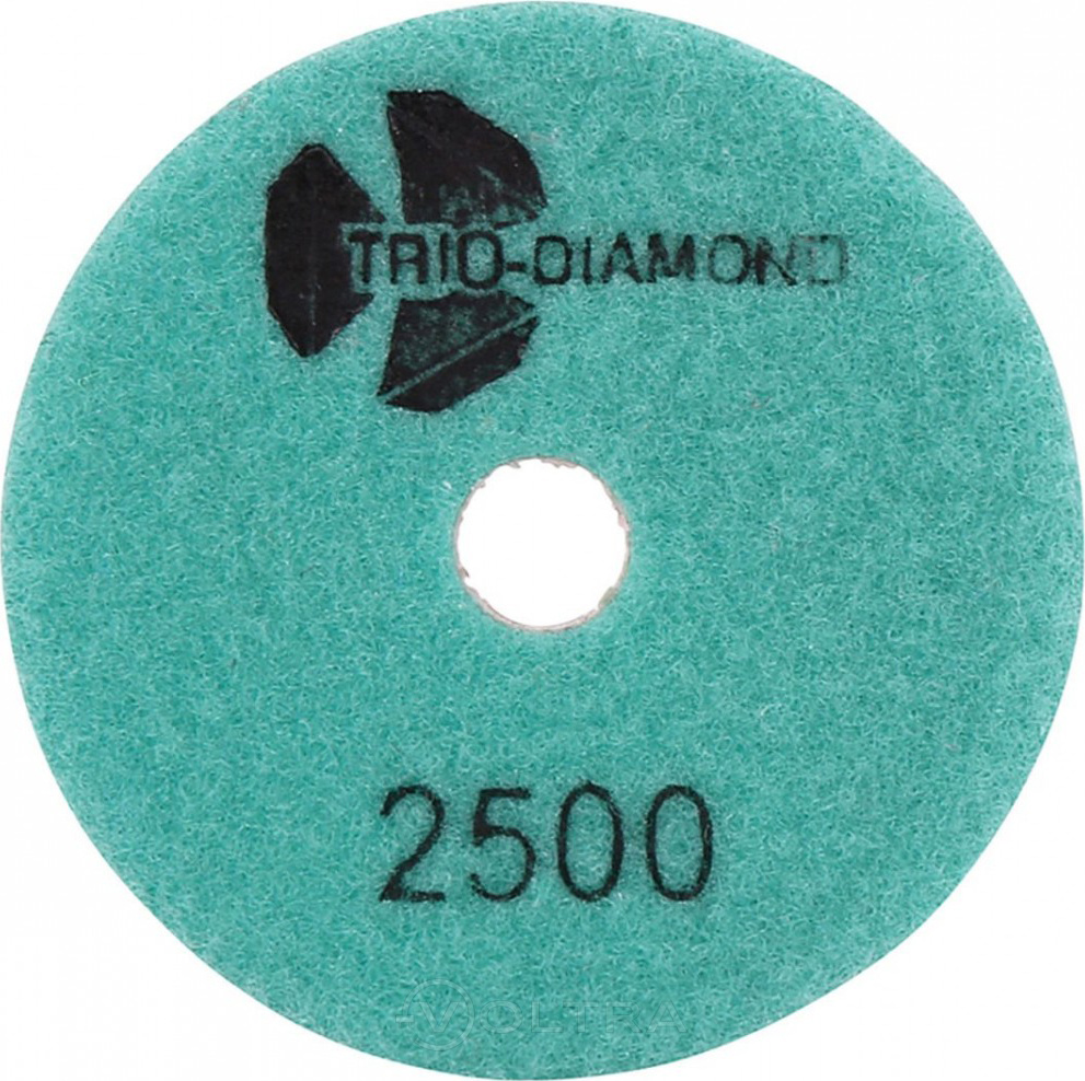 Алмазный гибкий шлифовально-полировальный круг 2500 "Черепашка" мокрая шлифовка 100мм Trio-Diamond 342500