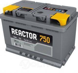 Автомобильная аккумуляторная батарея REACTOR 6СТ-75 12V/75Ah