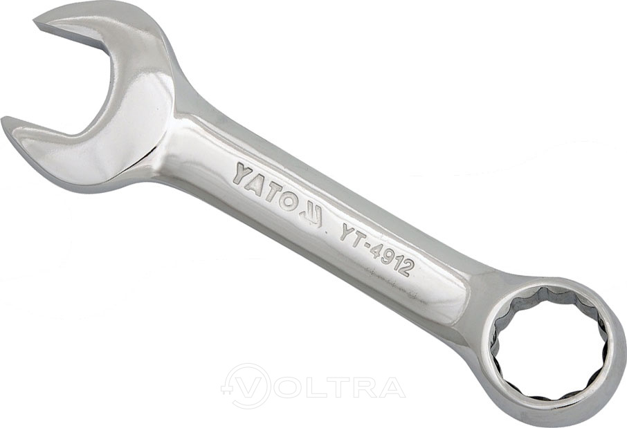 Ключ рожково-накидной короткий 17мм CrV Yato YT-4910